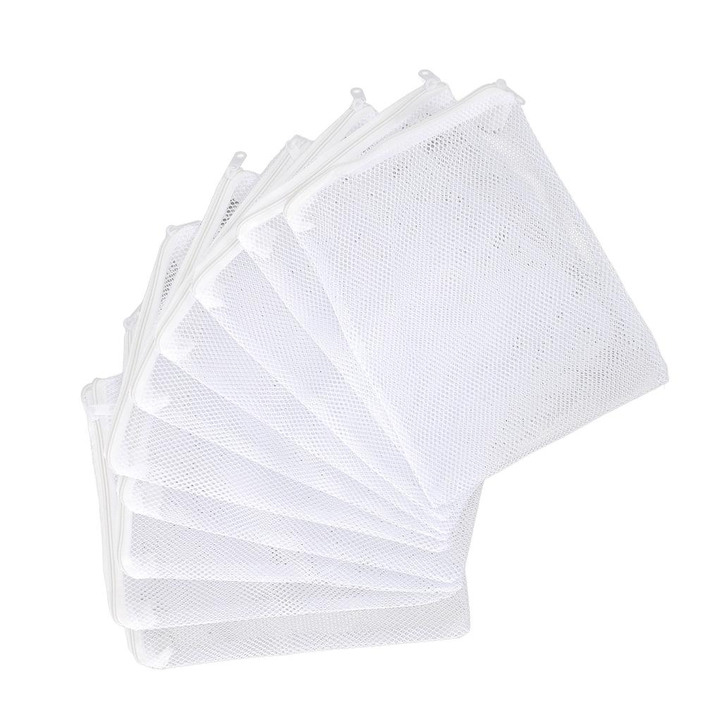 10PCS Aquarium Filter Bags Large Mesh Nylon Filter Bags with Zipper for Activated Carbon Ceramic