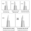 Nail Art Silicone & Wood Dual-Use Embossing & Dotting Tool Set