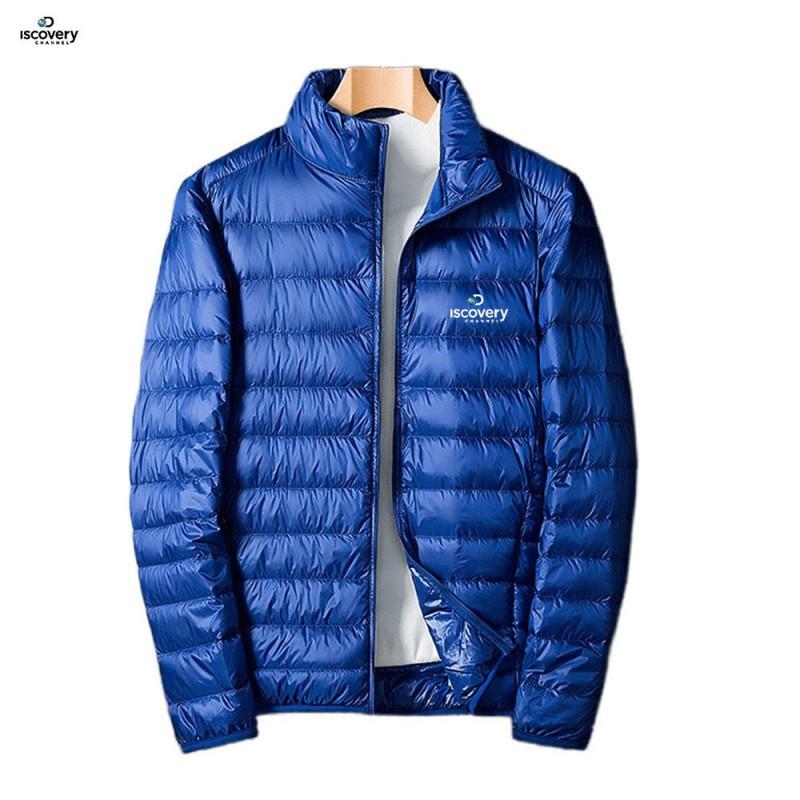 Mens Lightweight Winter Puffer Jacket Stand Collar Casual Sporty Warm Coat Teens