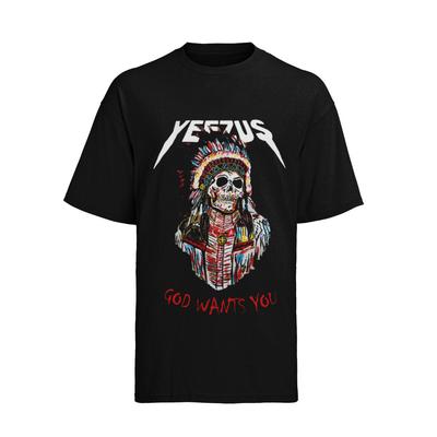Kanye West Yeezus Vinyl Gott will dich US-Rapper Herren T-Shirt Baumwolle