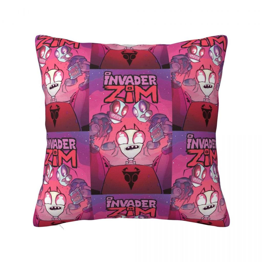 Invader Zim Gir Dib Robot Povlak na polštář Americký animovaný povlak na polštář na pohovku ložnici domácí dekorace Povlak na polštář Povlaky na polštáře Dárek