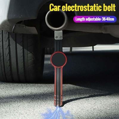 1pc Auto Car Anti-Static Earth Ground Wire Belt Anti-Static Flex Strip Vehicle Truck Electrostatic Strip Canceller Styling Belt