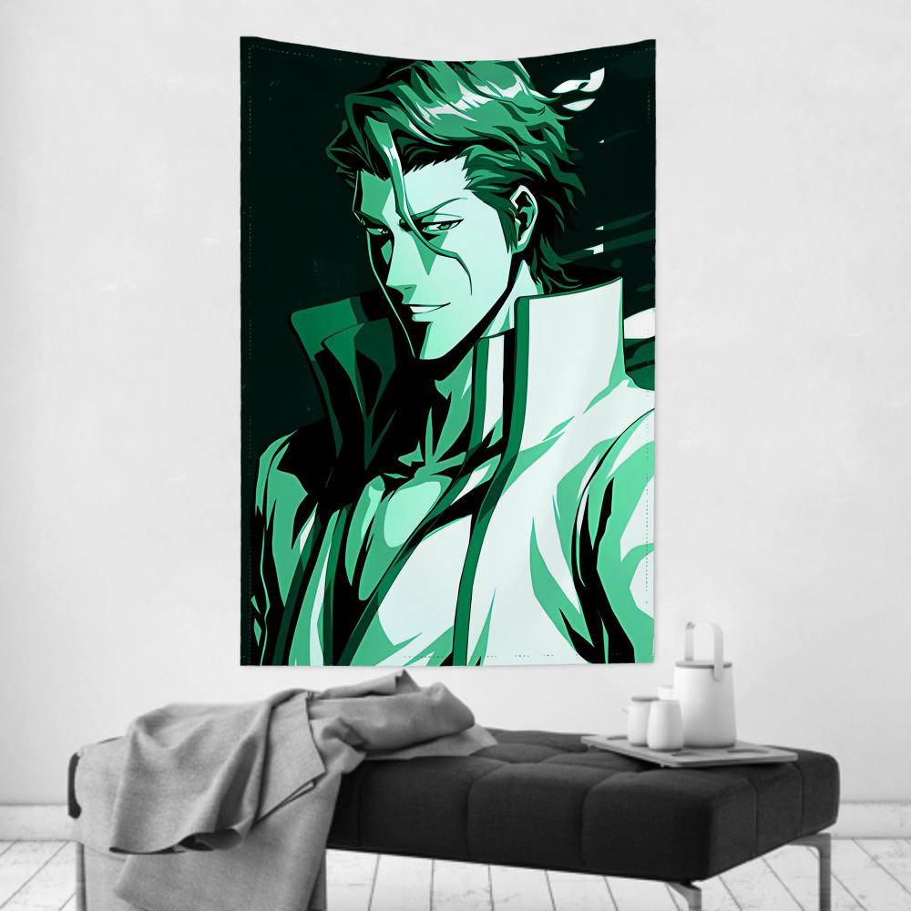 Sosuke Aizen Comics Bleach Tapestry Room Decor Wall Cloth Party Hanging Background Room Decor Baby Room