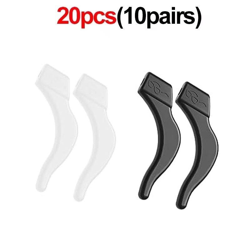 2/40pcs Anti-slip Silicone Ear Grip Glasses Eyeglasses Leg Ear Hook Stopper Bracket Fastener Accessories Temple Tip