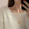 Squaz Women's Daily Necklace Bold Ring Pendant Nickel-Free Plated Necklace Sear008
