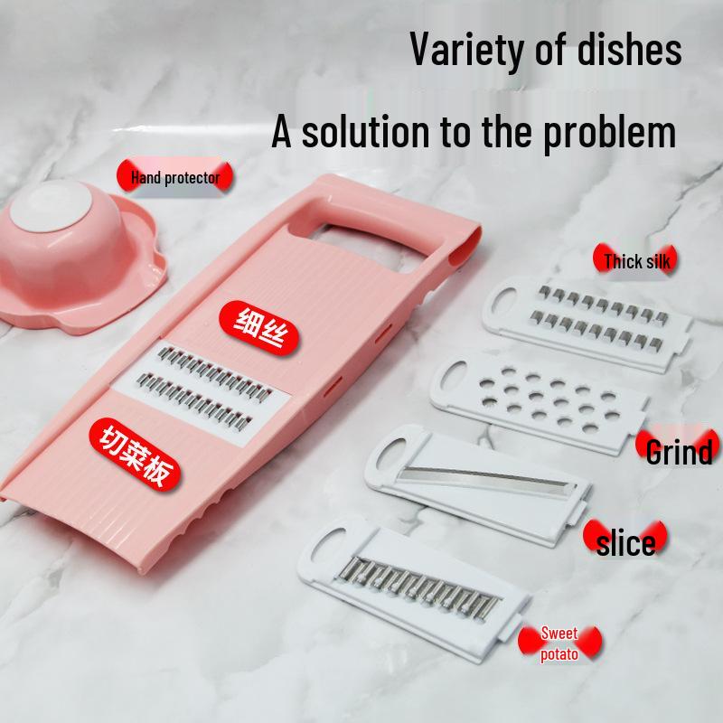 Stainless Steel Multifunctional Vegetable Cutter & Grater with Potato Peeler