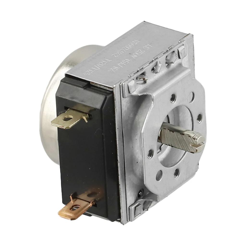 1pc Oven Timer 60-minute Mechanical Timer Flat Shaft 315 Degrees Shaft Height 1.2CM Oven Timer Flat Shaft Major Appliances