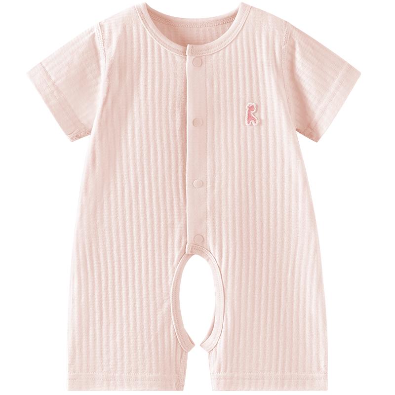 TONGTAI Baby Short Sleeve Pure Cotton Romper