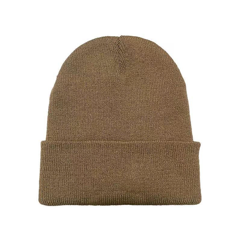 Fluorescent Knit Wool Hat: Versatile, Trendy, Solid Color for Men & Women, Perfect for Autumn & Winter. Warm Pull-On Candy Color Cold-Weather Hat.