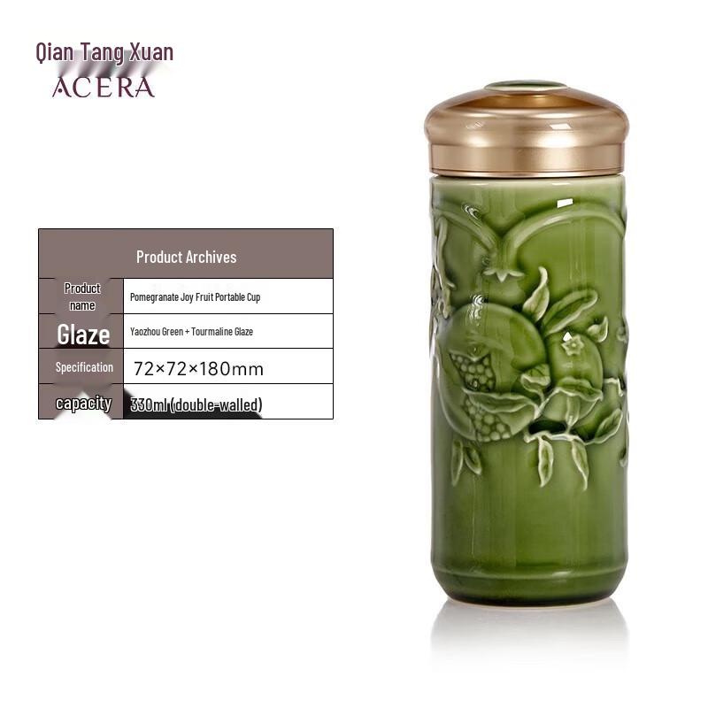 Qian Tang Xuan Living Ceramic Pomegranate Design Cup