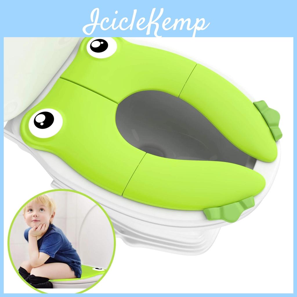 Folding Silicone Portable Slip Non Pads Potty Training Seat Toddlers Toilet Seat Recyclable Potty Seat Cover For Travel