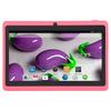 7in Tablet PC Quad Core CPU Eye Protection Kids Tablet with 8GB ROM Support WiFi Bluetooth Dual Camera for Android Pink