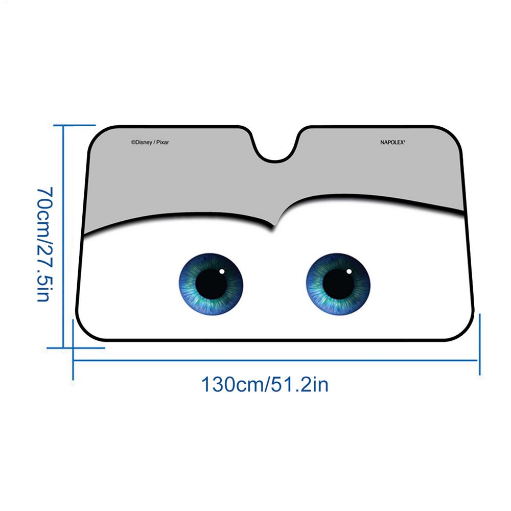 130x70  Eyes Heated Windshield Sunshade Car Window Windscreen Cover Sun Shade Auto Sun Visor Car-covers Car Solar Protection