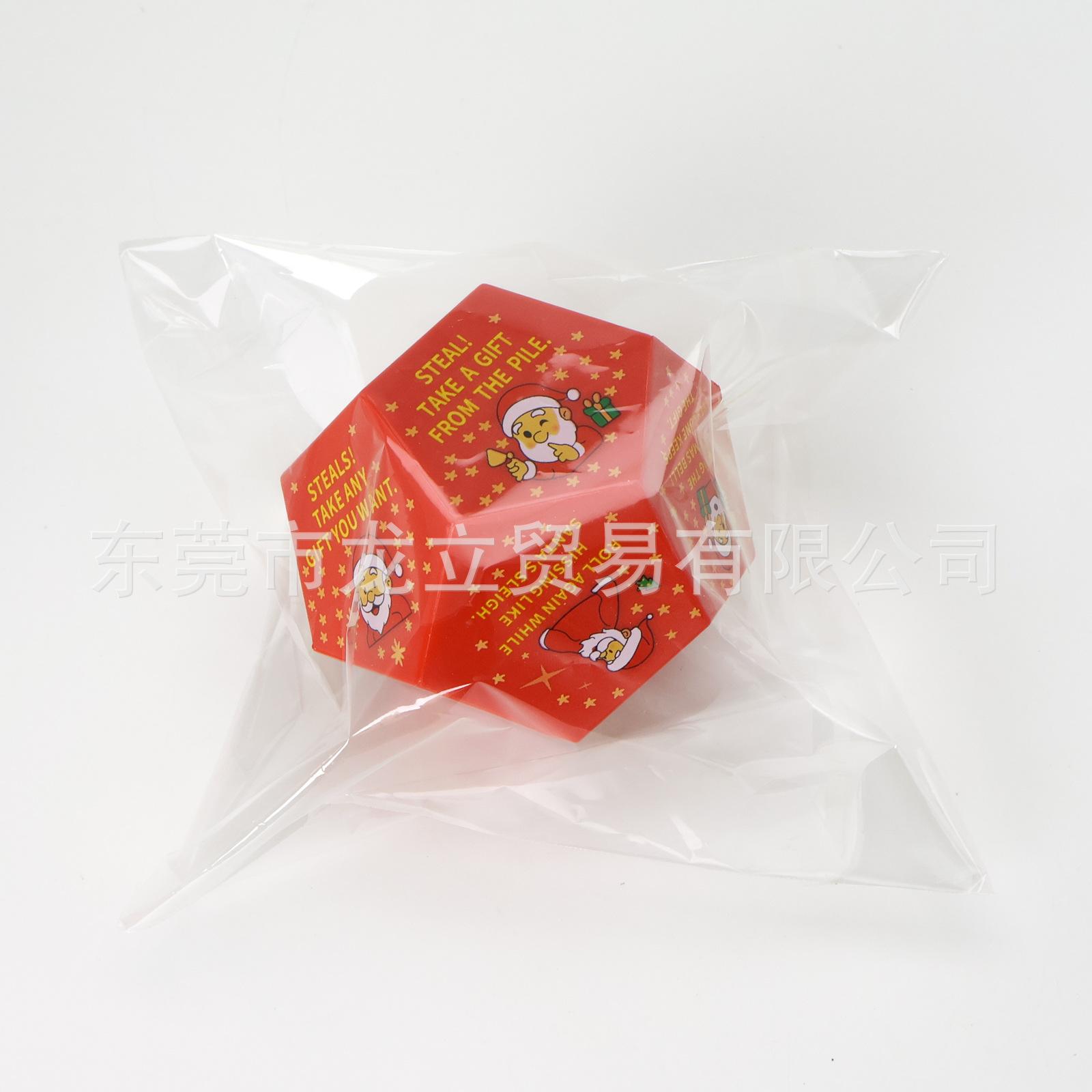 New Santa Claus dice Santa Claus exchange gift colored dice