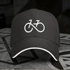 New 1pc, Adjustable Sandwich Baseball Cap with "Bicycle" Design, Lightweight Printed Women's Hat, "Cycling" Trendy Men's Cap, Id