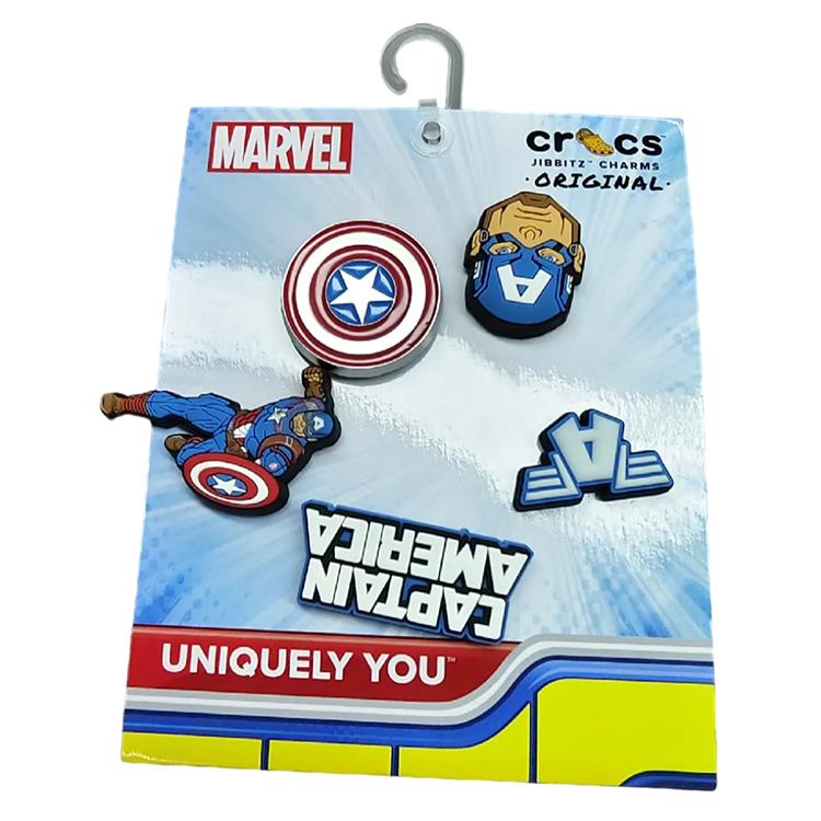 Crocs Clogs Captain America Accessories Other Shoe Accessories Unisex Multicolor
