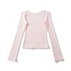 Spicy Girl Style Sexy Figure-Hugging Long Sleeve Round Neck T-Shirt for Women - Spring 2026 Trendy Slimming Top