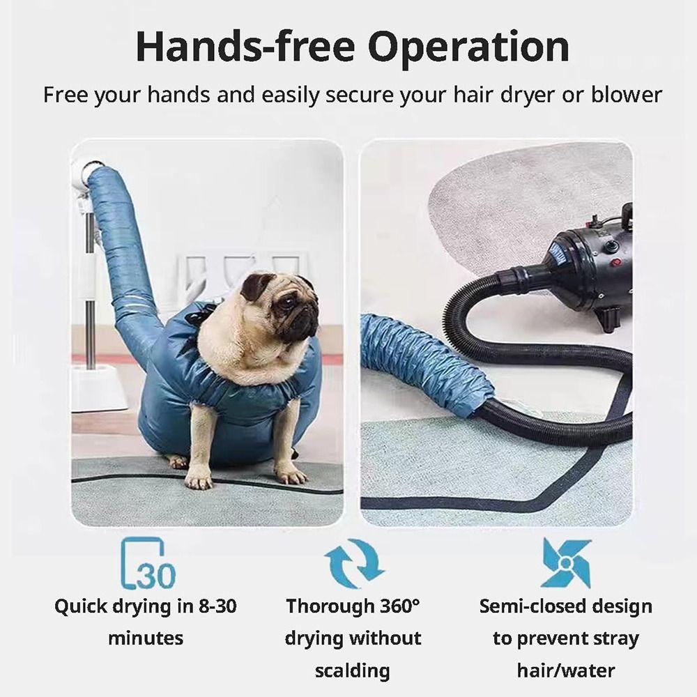 Uscător de Păr Pliabil pentru Câini Uscare Rapidă Kit Instrument de Uscare NOU Sac de Uscare pentru Câini Accesorii pentru Animale de Companie