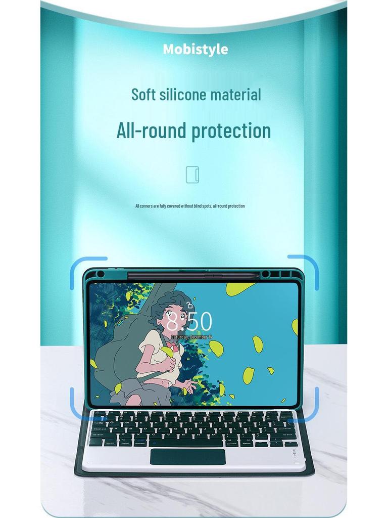 Redmi Pad Pro 12,1" Tablet-Hülle mit Bluetooth-Tastatur & Stifthalter für Xiaomi Poco