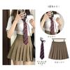 Uniform Skirt Uniform Set Pleated Skirt Halloween Costume Cosplay Photo Shoot Party Costume JK Skirt Long Sleeve White Shirt Tie School Skirt 3 Piece
