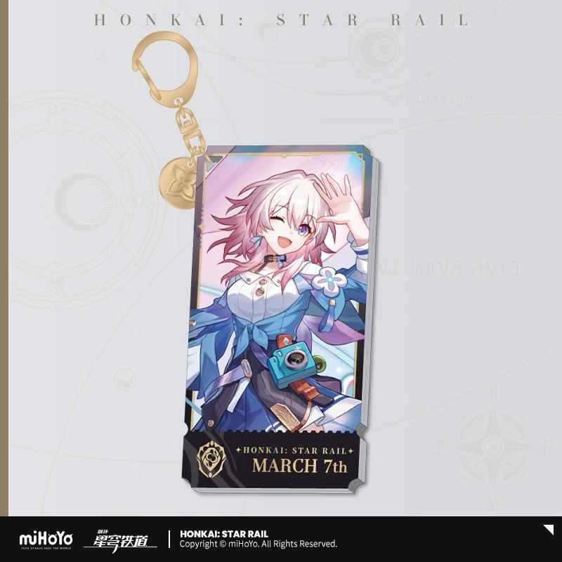 Sunsyea Honkai Star Rail Official Merch miHoYo Original Authentic The Preservation Path Acrylic Stand Keychain Badge Aventurine