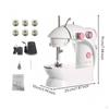 Small Electric Stitching Device Builtin Light Desktop Foot Pedal Craft Tool