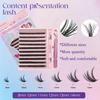 30D/40D Natural Black Flat Lash Set - Individual Vacation Eyelashes