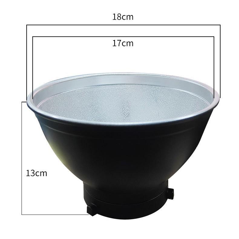 7" 55-Degree Bowens Mount Flash Reflector for Photography
