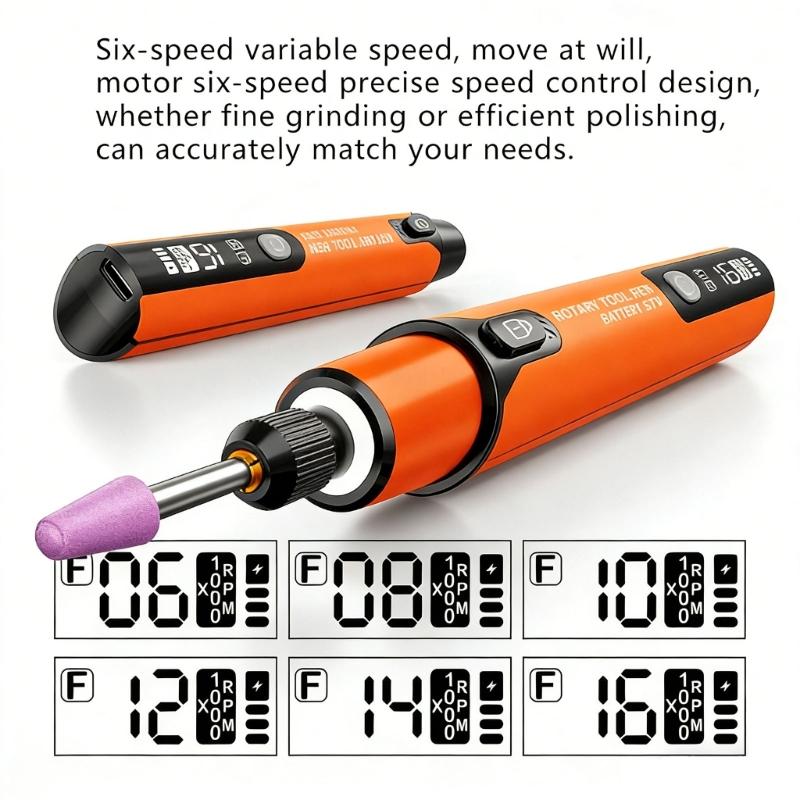 Travel Engraver Pen 12 Piece Accessories Set Ergonomic Hand Drill Tool For Home Workshop Jewelry Making