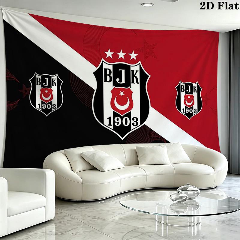 Beşiktaş Wall Tapestry Aesthetic Wall Hanging Printed Fabric Blanket Decorative Tapestries for Bedroom Living Room Home Decor