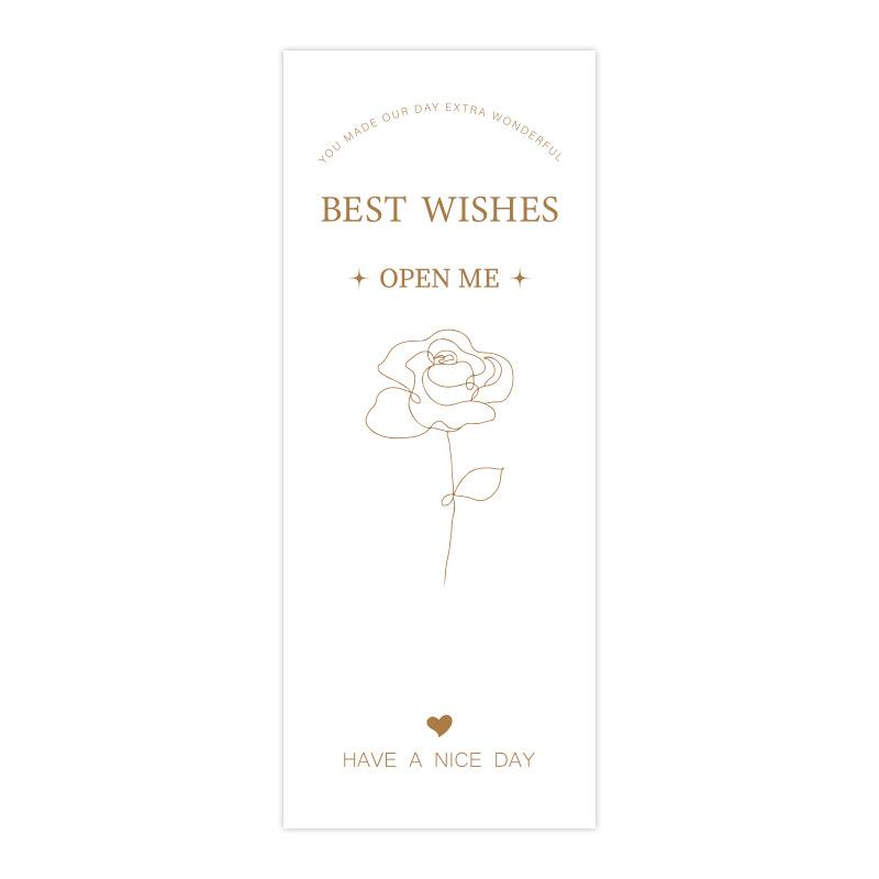 Schlichtheit, Hochwertige Linien, Tulpenaufkleber, Flugzeug-Kartonverschlussaufkleber, Geschenkbox-Dekorationsaufkleber, Klebeetiketten