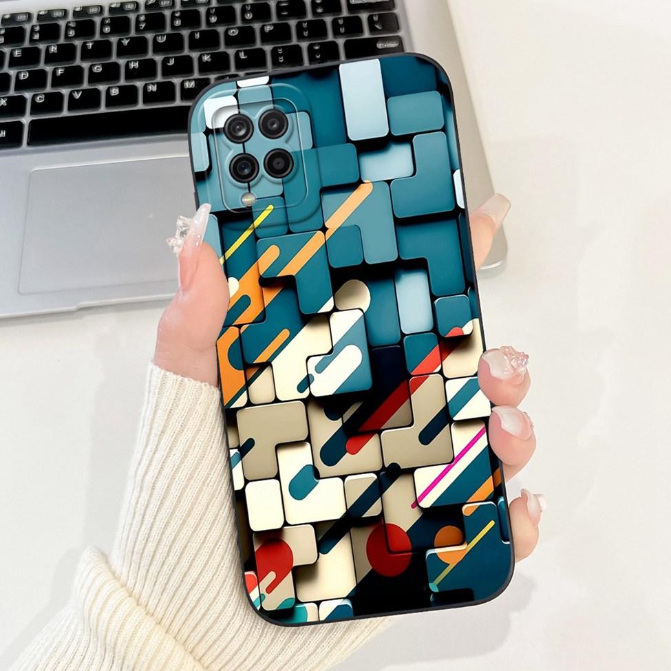 Funda For Samsung A12 Case A125F Silicone Cute Kawaii Luxury Fashion Flowers Cover For Samsung Galaxy A12 Phone Case Shockproof