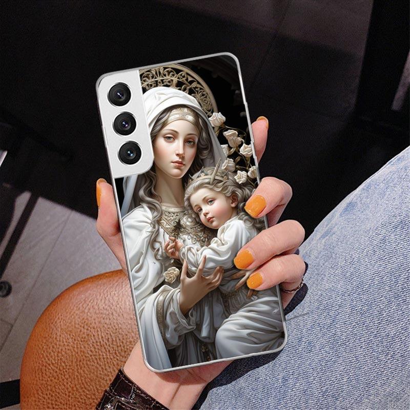Virgin De Guadalupe Virgen Mary Phnoe Case for Samsung Galaxy S26 S25 Edge S23 S24 Ultra S22 Plus S21 S20 FE Unique Cover Soft C