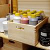 Caisse en Bois Rangement - Creative Deco - 40 x 30 x 24 cm - Non Peint - Poignées - Mixte