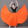 720 Degree Chiffon Skirt Women Long Skirt Dancers Practice Wear Solid Colour Ballet Gypsy Professional Stage Dance Dresses