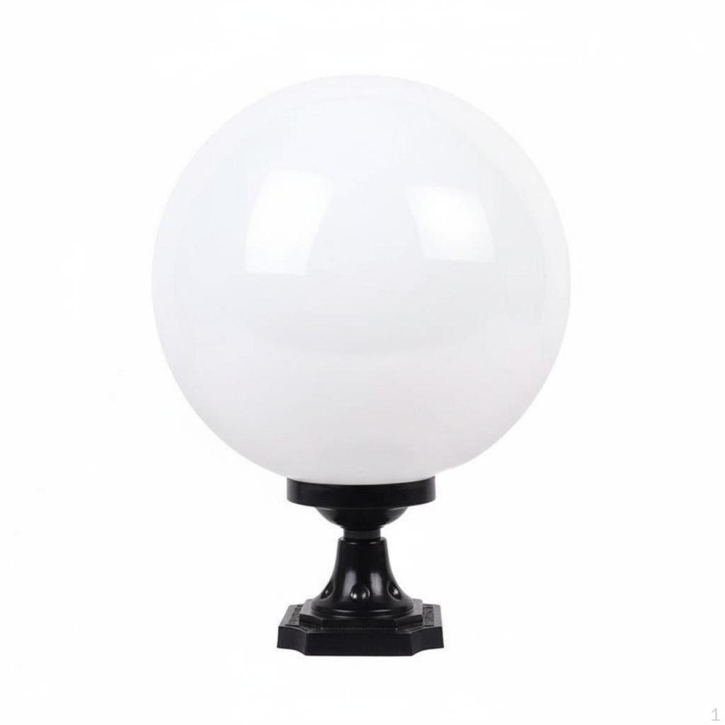 LED Globe Post Light Waterproof Acrylic Ball Weather Resistant Round Pillar Lamp for
