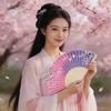 Ancient Style Chinese Hanfu Dance Fan: 6-Inch Single-Sided Folding Fan for Women