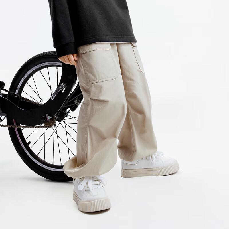 little MO&Co. Unisex Kids  Cotton Parachute Pants 140