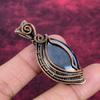 Shungite Gemstone Pendant Copper Wire Wrapped Jewelry Handmade Unique Pendant