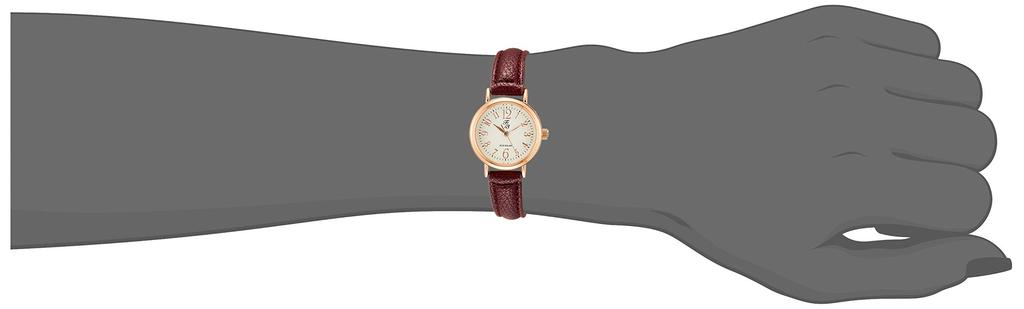 ALIAS F3 Classic Analog Waterproof Watch with Leather Red Strap, FP004RD3, Women's,