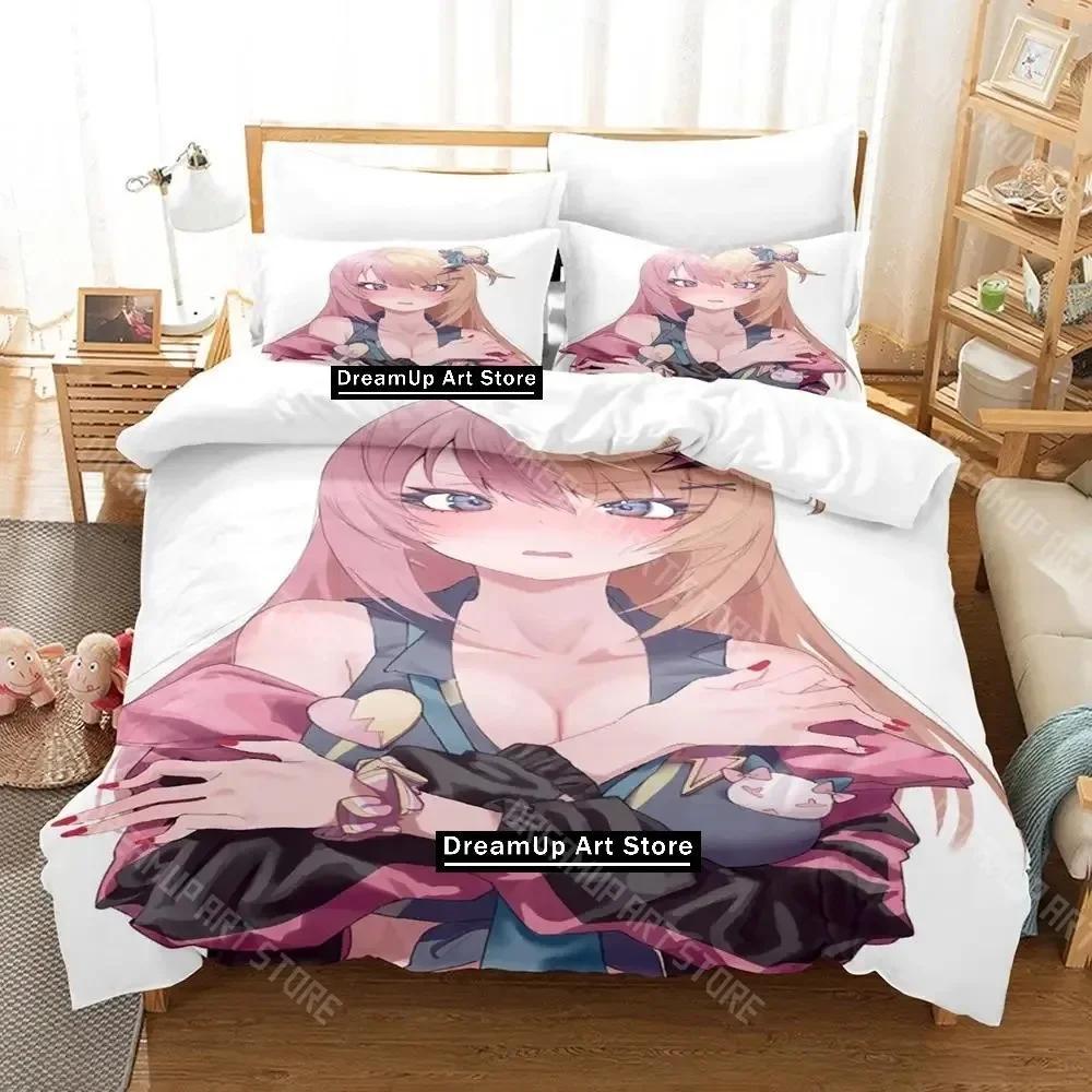 

3D Print Kotoko Torahime Bedding Set Single Twin Full Queen King Size Bed Set Adult Kid Bedroom Duvetcover Sets Anime Bed EU Single 90x200cm