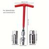 Spark Plug Sleeve T-shape 16 21 Auto Motorcycle Spark Plug Removal Tools 3 Pcs Auto Repair Tool Set