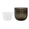 Self-absorbing Flowerpot with Absorbent Rope Transparent Water Level Flowerpot Honeycomb Texture Plant Pot for Indoor Plants