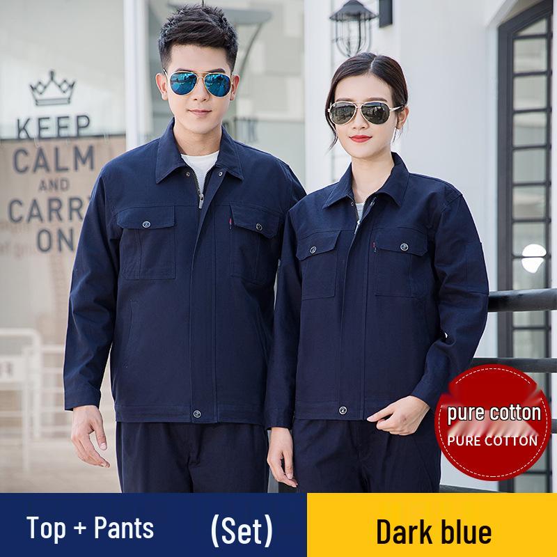 

Мужской рабочий комплект: Костюм для авторемонта - Комбинезон с длинным рукавом, износостойкий, утолщенный из чистого хлопка с вышивкой для весны/осени M