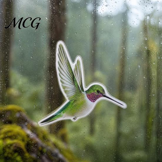Einfach anzubringender Vogelaufkleber 12 Stück Fenstersticker, Schutzaufkleber, Abnehmbare PVC Anti-Kollisions-Aufkleber Wiederverwendbar für Glastüren Und Fenster, Verhindern