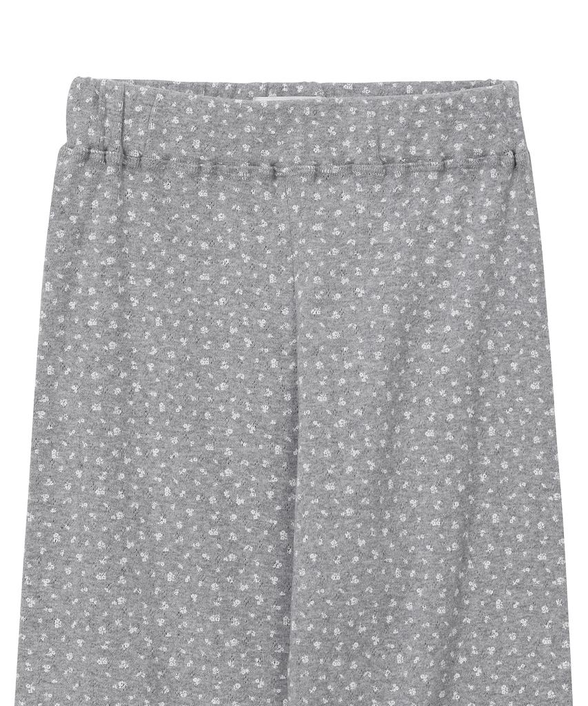 BAUF Flower Frill Leggings Pants [Gray]