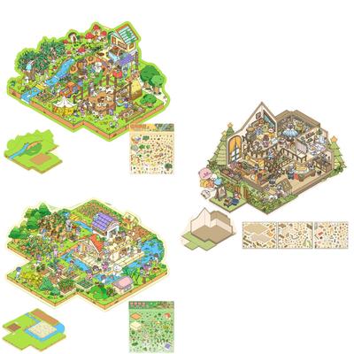 Aufkleber 3D Szene Aufkleber Szene Notebook Aufkleber