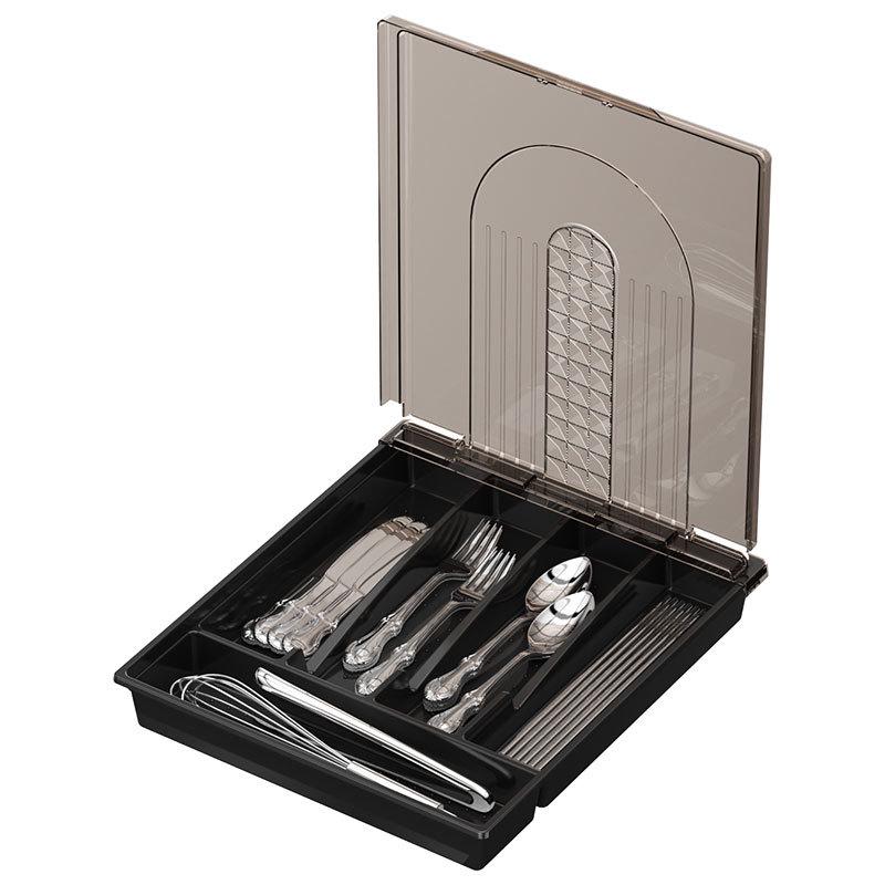 Cross-Border Kitchen Cutlery Set with Dustproof Storage Box and Drawer Divider