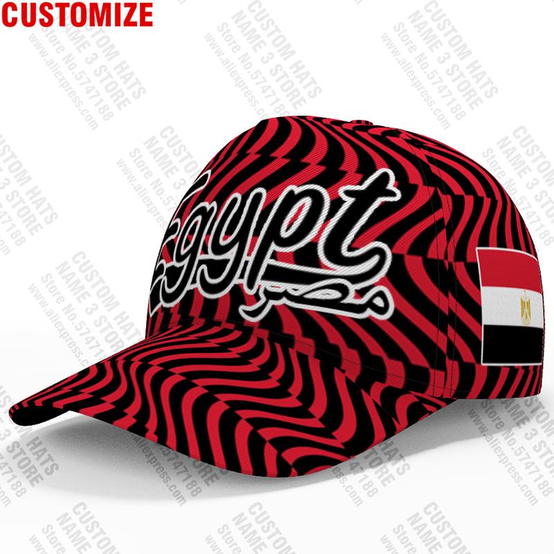 Egypt Baseball Cap Free 3D Custom Made Name Number Team Logo Eg Arab Hat Egy Country Travel Arabic Nation Egyptian Flag Headgear