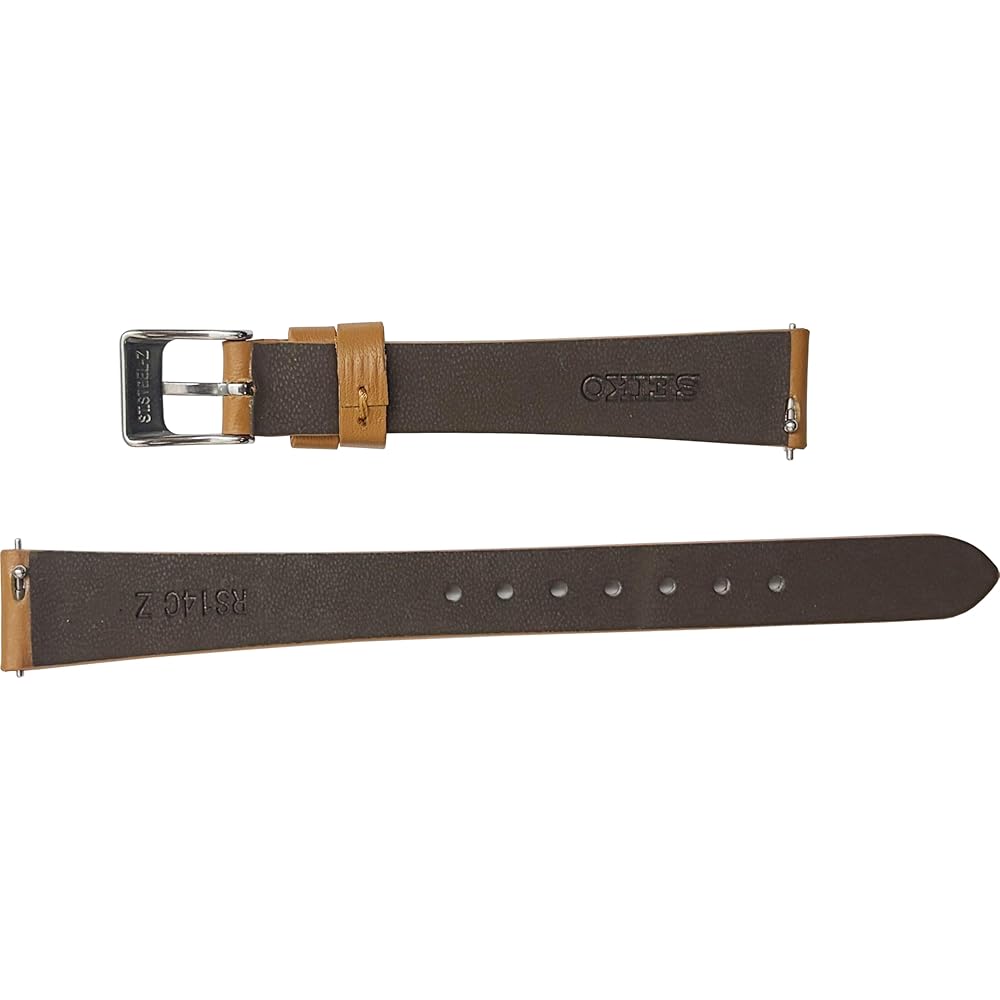 Seiko Watch Band 12mm 13mm 14mm Genuine Leather Smooth Smart Change Women's Black Beige Gray Orange Cream